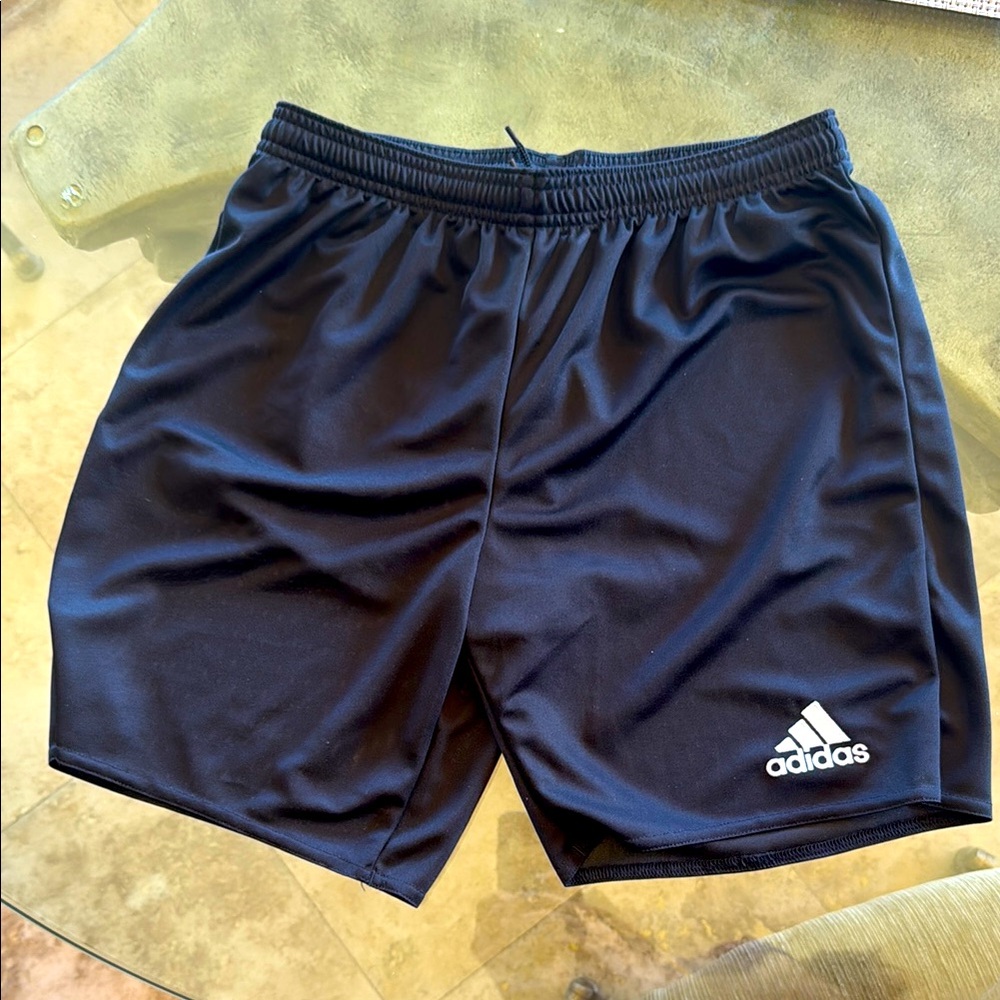 Adidas Black Athletic Shorts Lightweight Breathable Design